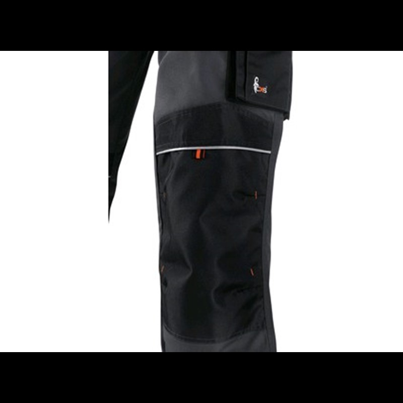 Delovne hlače SIRIUS NIKOLAS, moške, sivo-oranžne