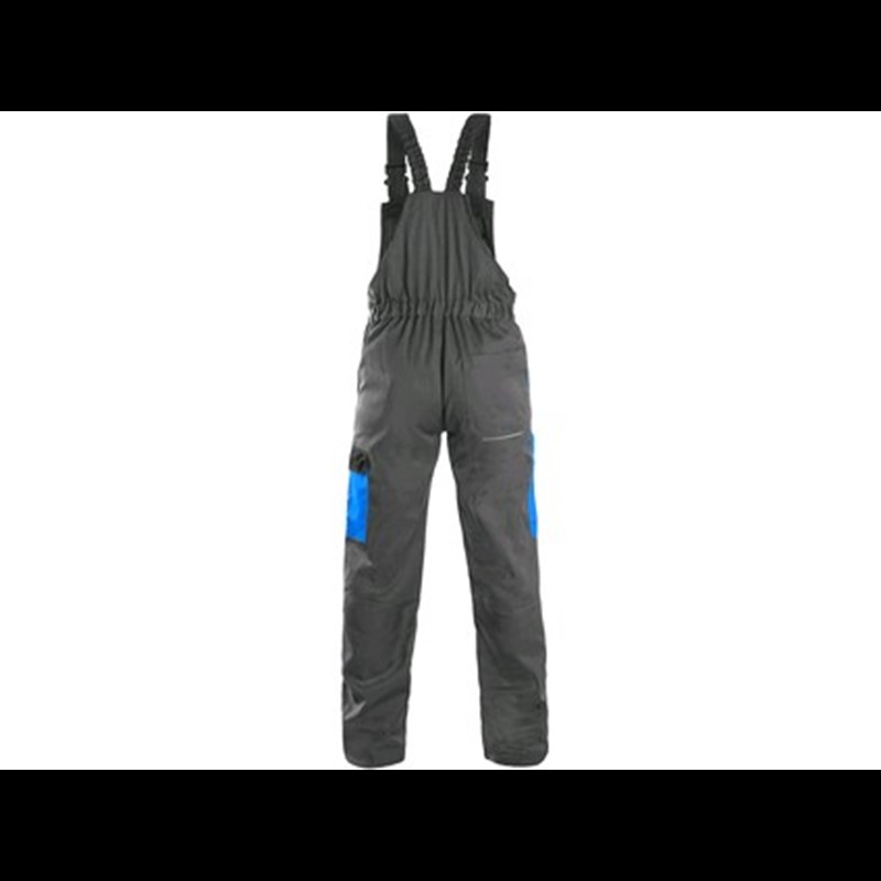 Delovne hlače z oprsnikom PHOENIX CRONOS, moške, sivo-modre