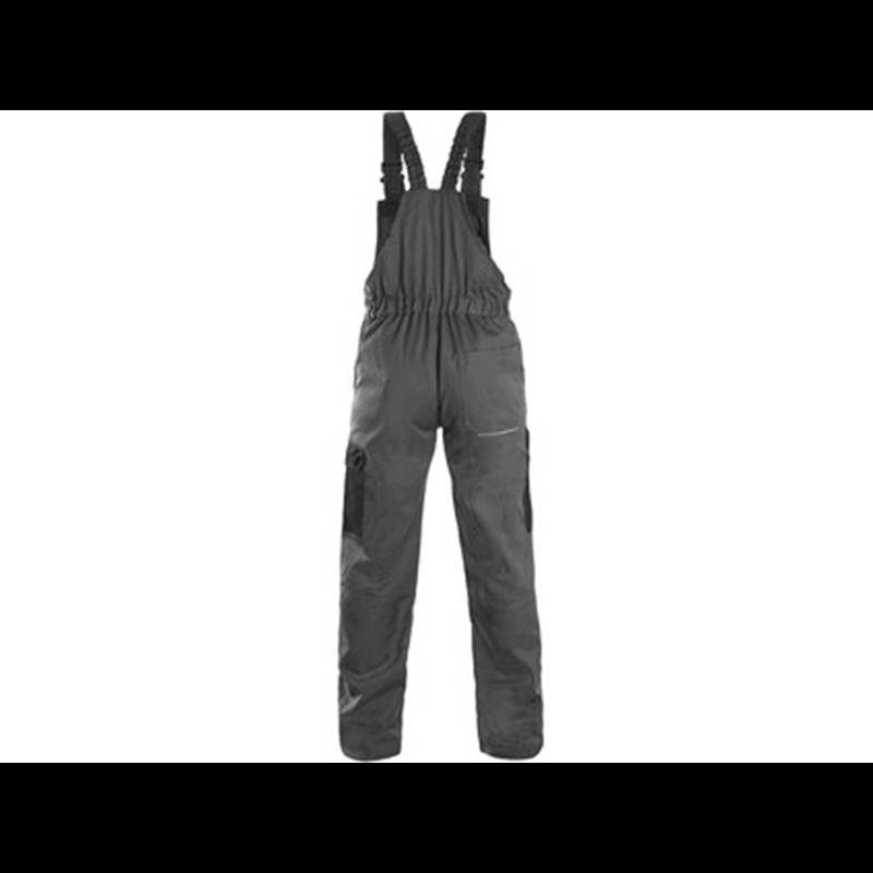Delovne hlače z oprsnikom PHOENIX CRONOS, moške, sivo-črne