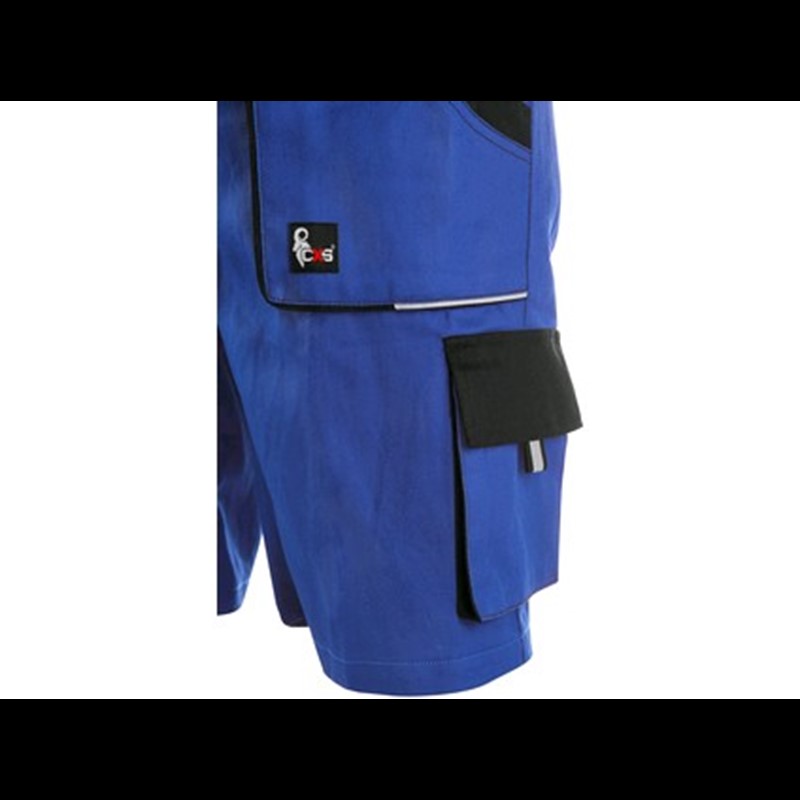 Delovne kratke hlače z oprsnikom CXS LUXY DENIS, moške, modro-črne