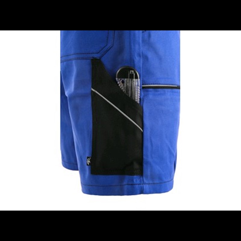 Delovne kratke hlače z oprsnikom CXS LUXY DENIS, moške, modro-črne