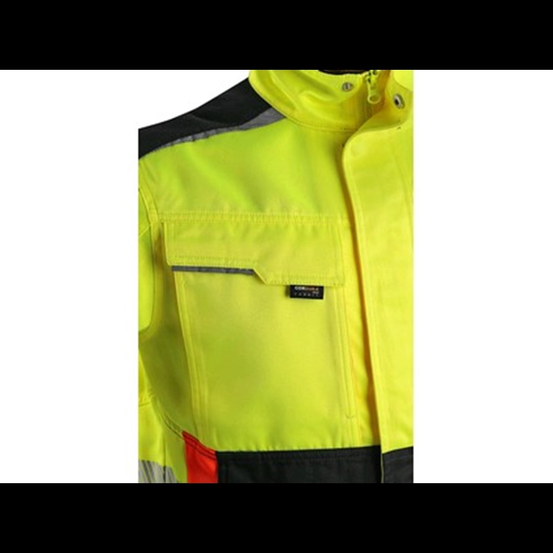 Odsevna jakna CXS BENSON, dobro vidna, moška, rumeno-črna