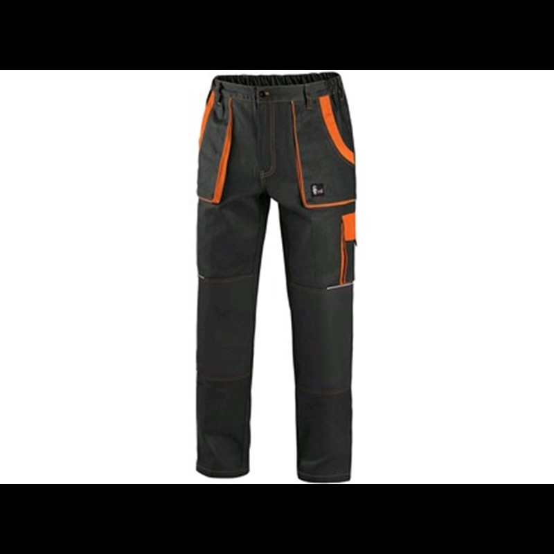 Delovne hlače CXS LUXY JOSEF, črno-oranžne