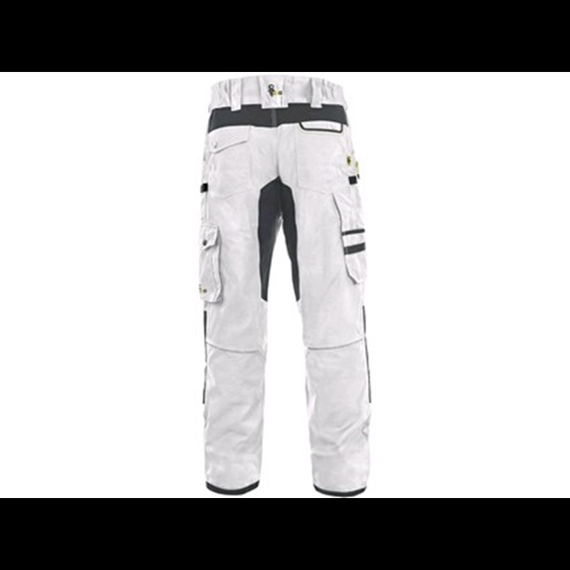 Delovne hlače CXS STRETCH, moške, belo-črne