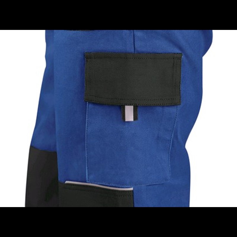 Delovne hlače z oprsnikom CXS LUXY ROBIN, moške, modro-črne