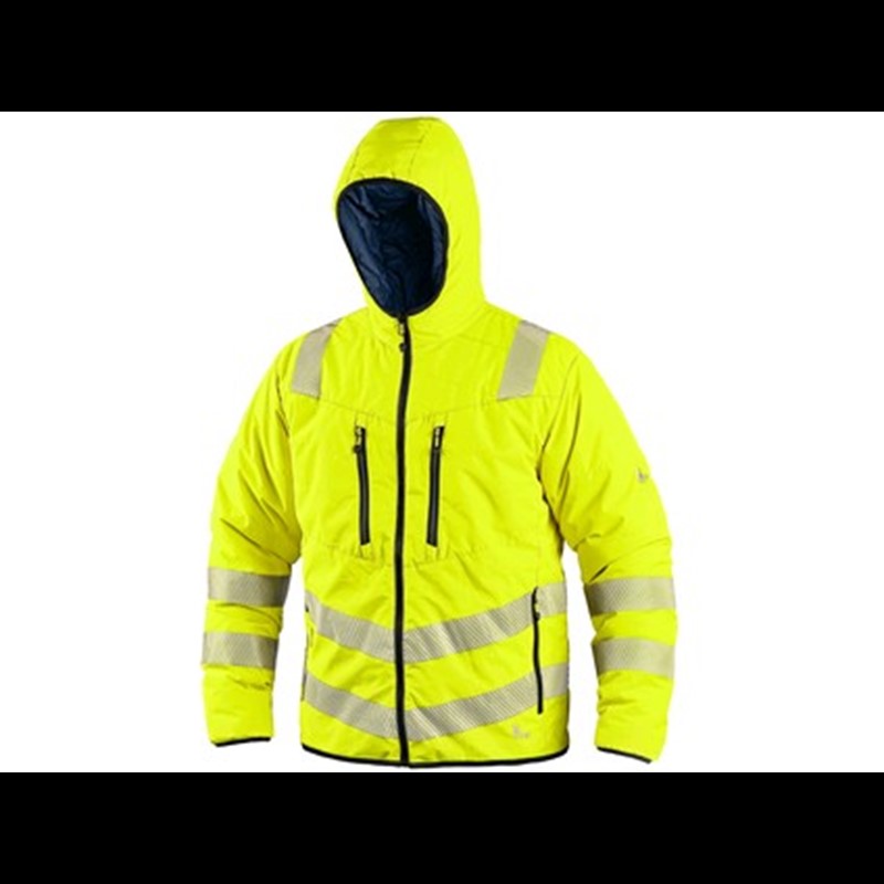 Jacket CXS CHESTER, high visible, double-side, yellow - blue