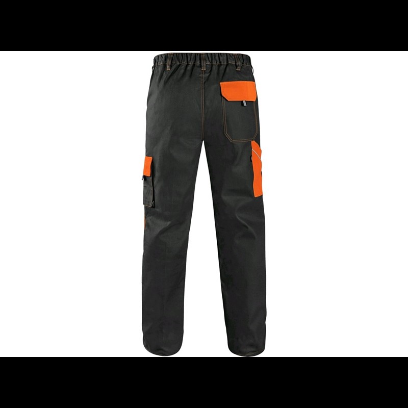 Delovne hlače CXS LUXY JOSEF, črno-oranžne