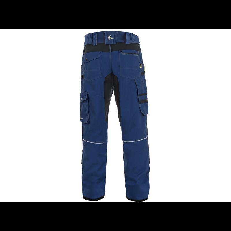 Delovne hlače CXS STRETCH, moške, temno modre-črne