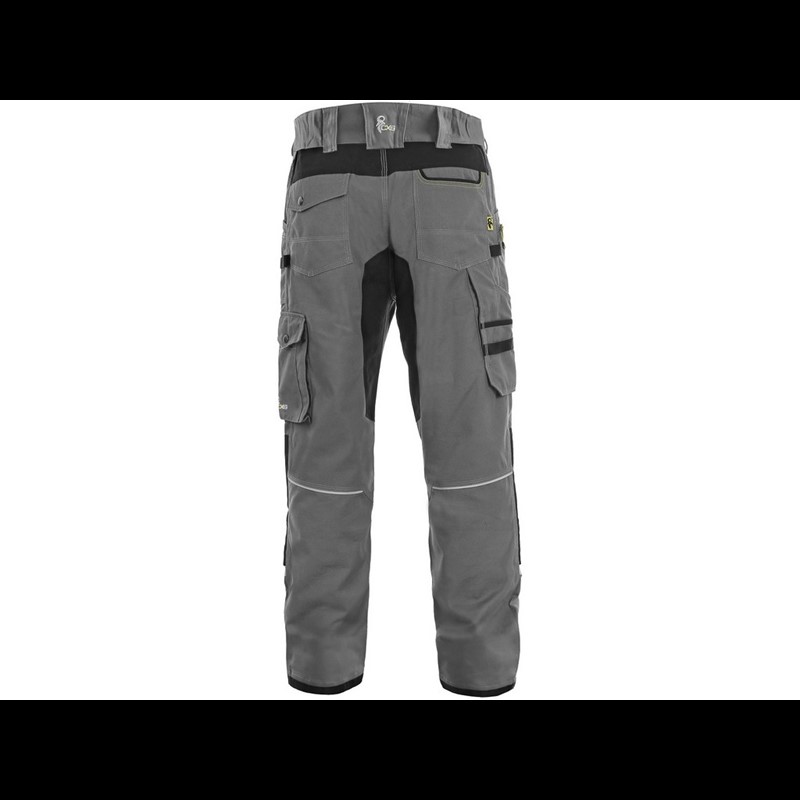Delovne hlače CXS STRETCH, moške, sivo-črne