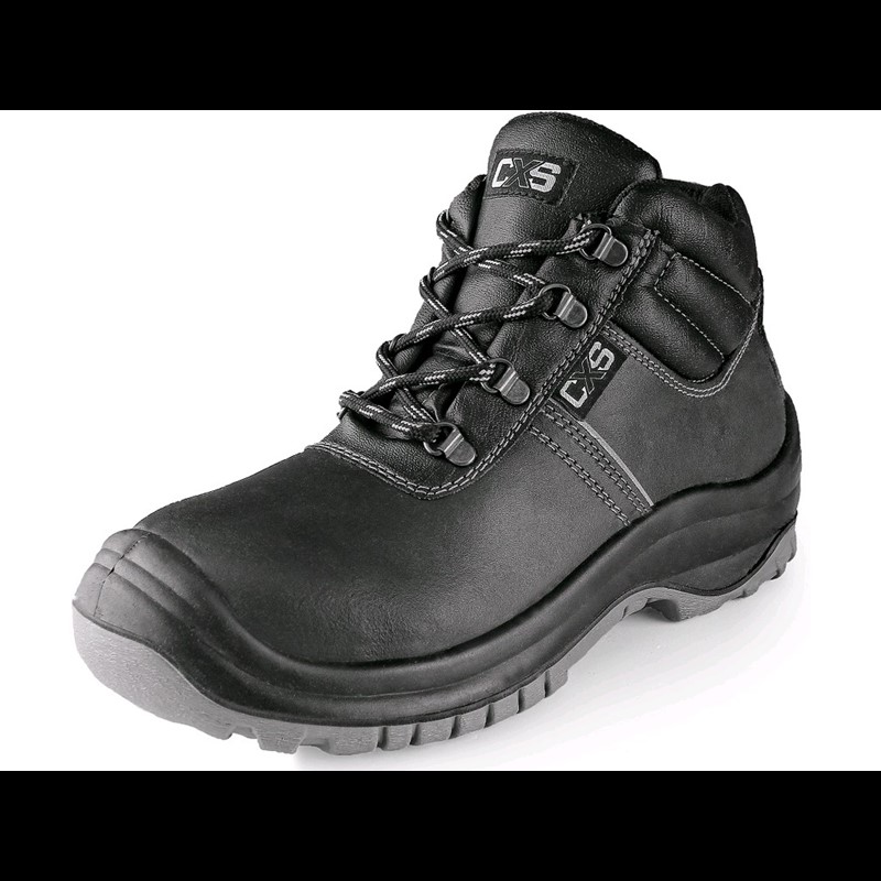 Delovni čevlji - delovni gležnjarji SAFETY STEEL MANGAN O2, črna