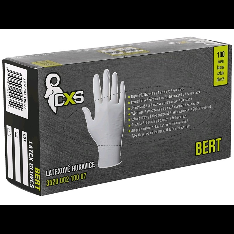 Rokavice BERT, za enkratno uporabo, lateks