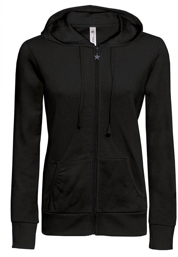 womens black sweat jacket