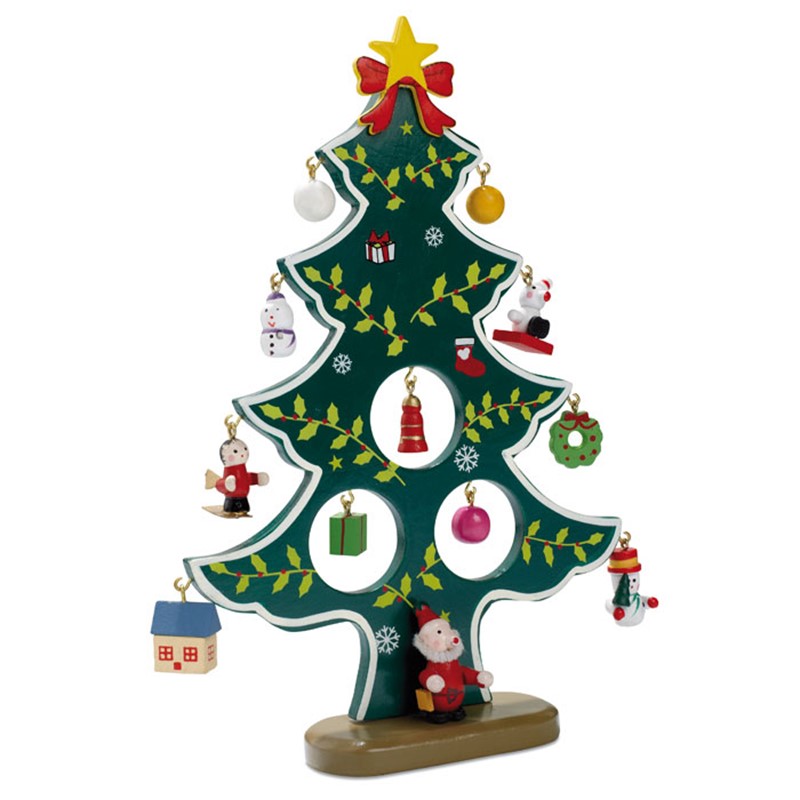 WOODTREE - Božično drevo z visečimi okraski