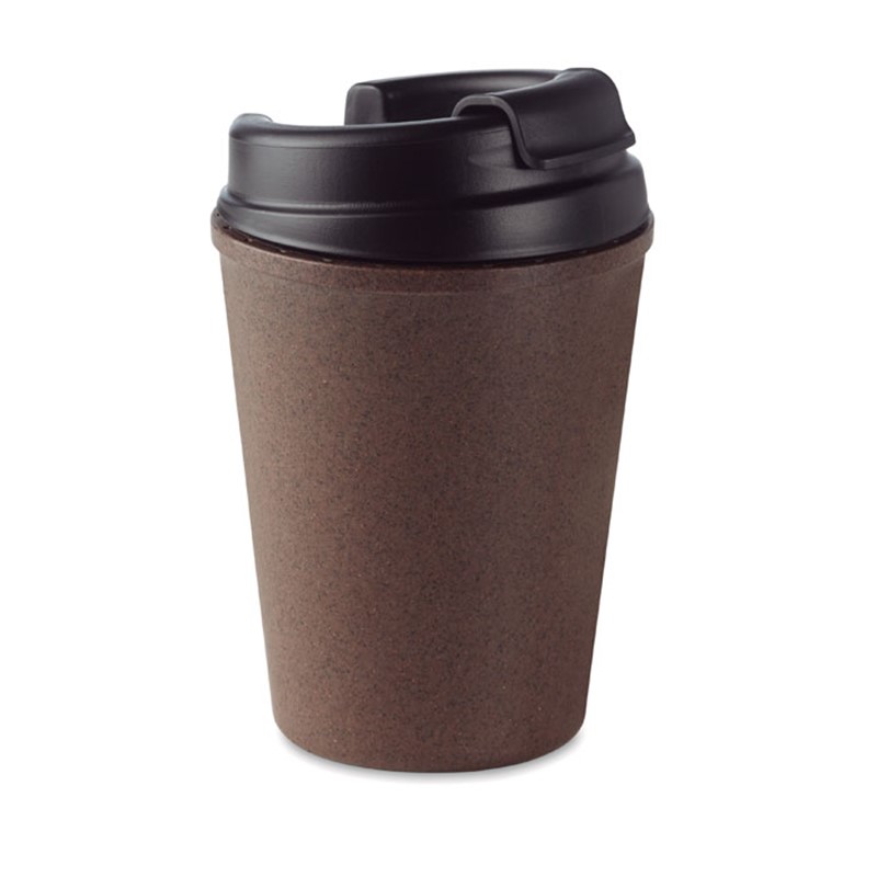 BRAZIL - Double wall mug coffee husk/PP