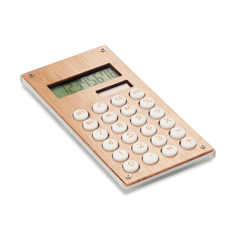 CALCUBAM - Kalkulator (8-mestni) iz bambusa