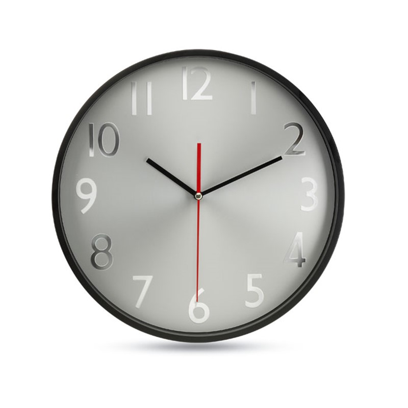 RONDO - Stenska ura s srebrnim ozadjem
