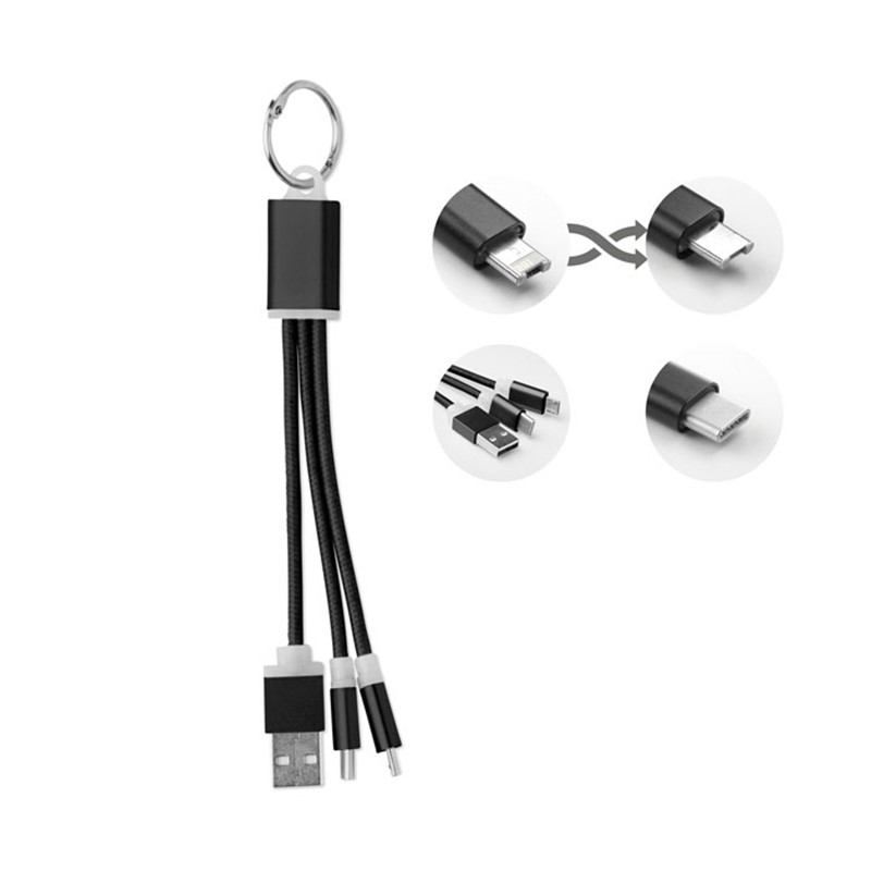 RIZO - Obesek za ključe s kablom USB tipa C.