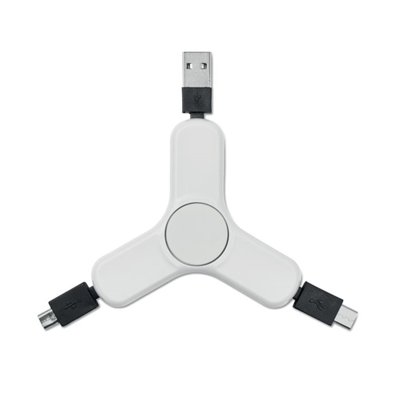 SPINCABLE - 3 v 1 polnilni kabli in spinner