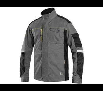 Delovna jakna CXS STRETCH, moška, sivo-črna