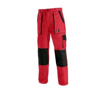 Delovne hlače CXS LUXY JOSEF, moške, rdeče-črne