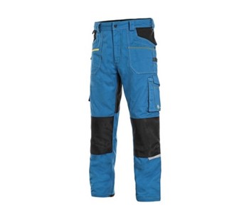 Delovne hlače CXS STRETCH, moške, modro-črne