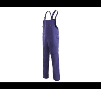 Delovne hlače z oprsnikom FRANTA, moške, modre