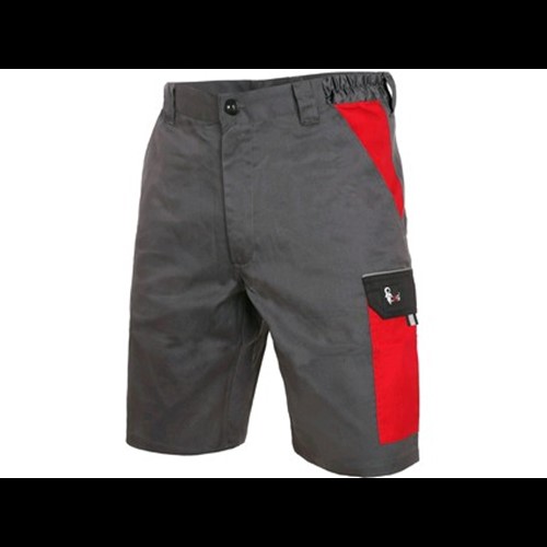 Delovne kratke hlače PHOENIX ZEFYROS, moške, sivo-rdeče
