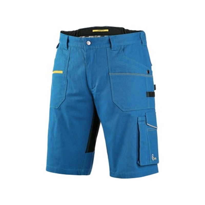 Delovne kratke hlače CXS STRETCH, moške svetlo modre-črne