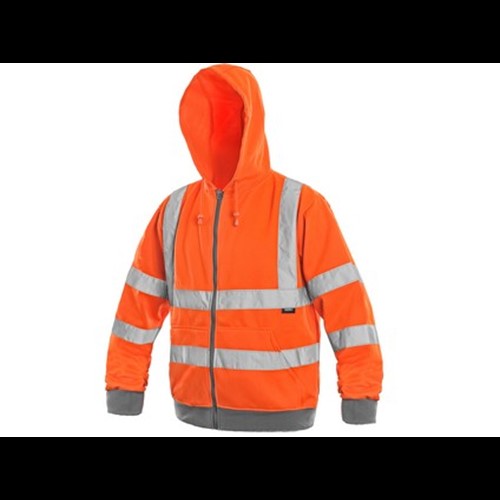 Odsevna jakna FROME, dobro vidna, moška, oranžna