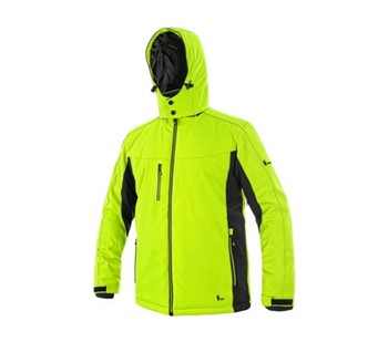 Podložena softshell jakna CXS VEGAS, zimska, moška, rumeno-črna