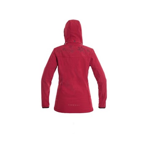 Ženska softshell jakna PAGE, rdeča