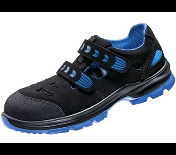 Sandali SL46 BLUE S1, oblazinjeni, črno-modri