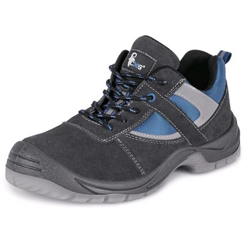 Nizki delovni čevlji CXS DOG DOBRMAN S1, sivo-modri