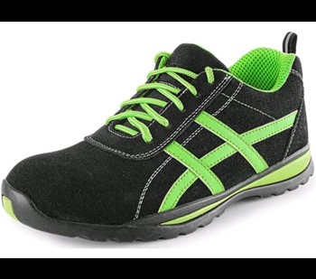 Nizki delovni čevlji CXS LAND ISCHIA S1P, črno-zeleni