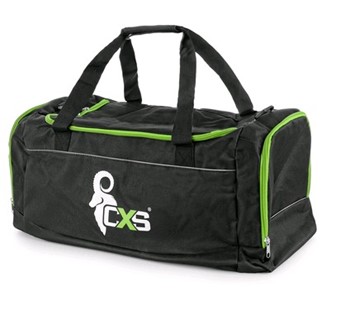 Športna torba CXS, 60x30x30 cm, čro-zelena