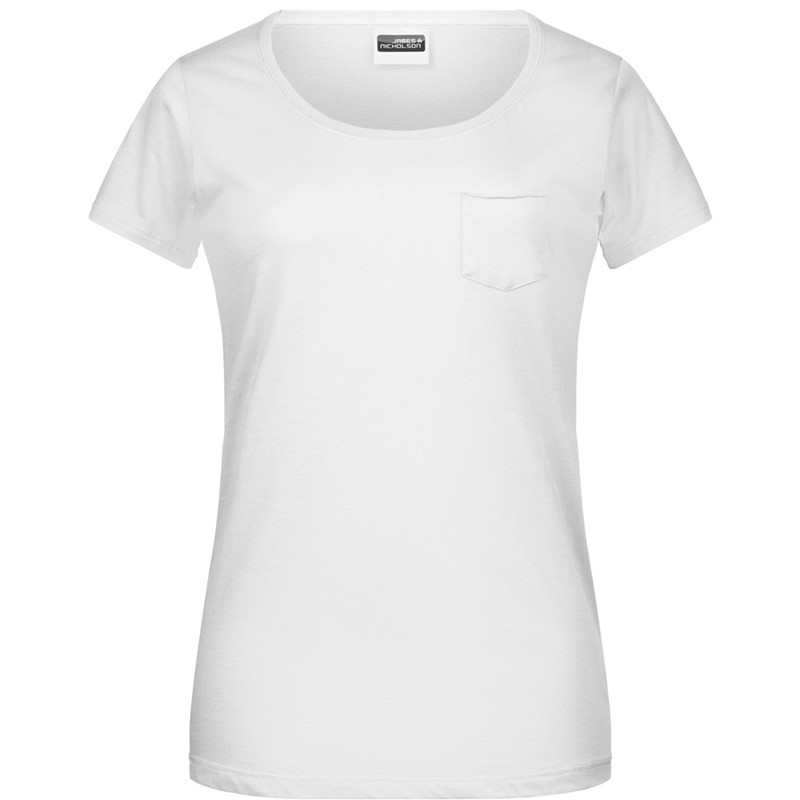 Ženska majica z žepom, Organic | JN8003