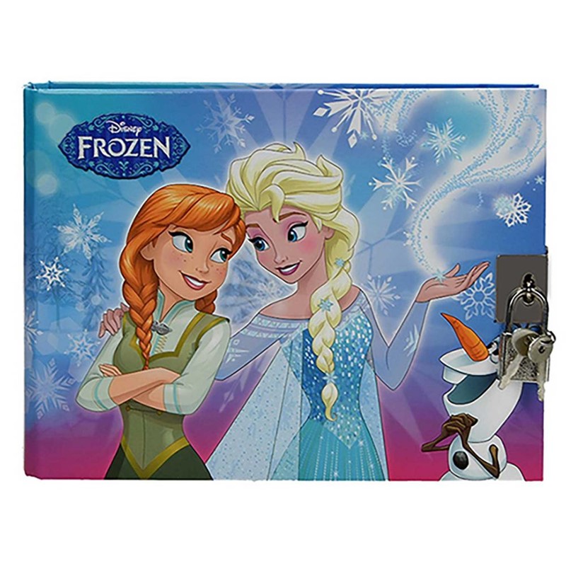 DNEVNIK ŠPIRALA DISNEY FROZEN S KLJUČEM