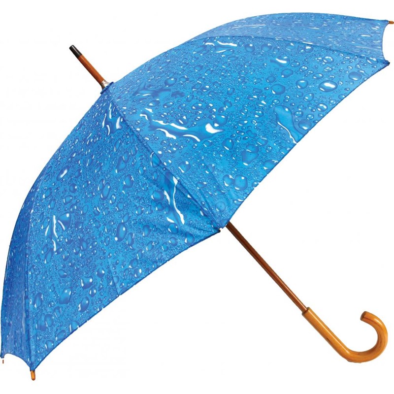 Klasični dežnik Eol z lesenim ročajem