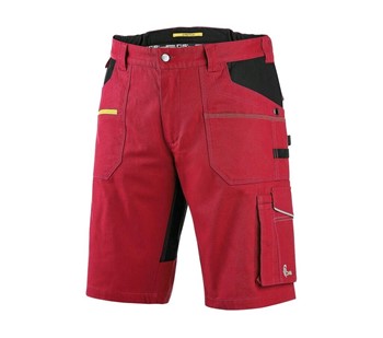 Delovne kratke hlače CXS STRETCH, moške, rdečo-črna