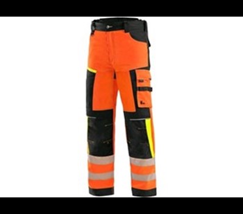 Trousers CXS BENSON high visible, men´s, orange-black