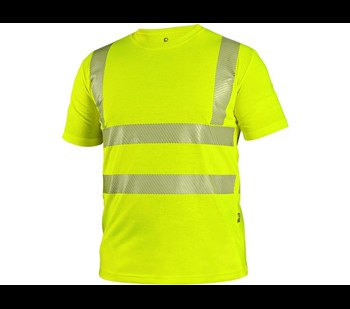 T-shirt CXS BANGOR, high visible, men's, yellow