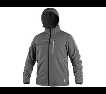 Jacket CXS STRETCH, men's, softshell, grey