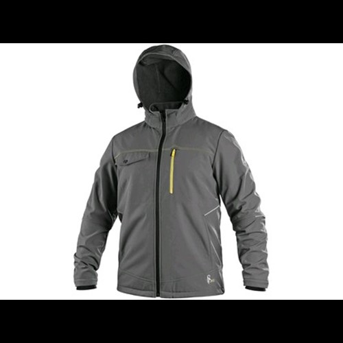 Jacket CXS STRETCH, men's, softshell, grey