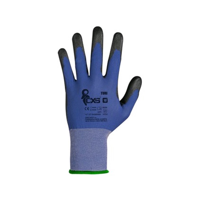Gloves CXS TURI, coated by polyurethane