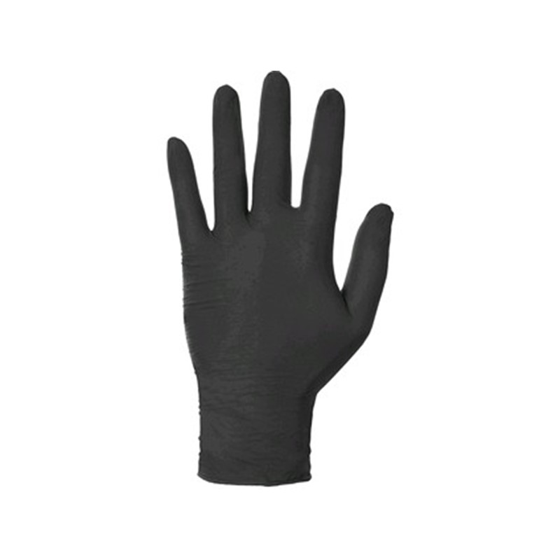 Gloves CXS STERN BLACK, disposable, nitrile, black