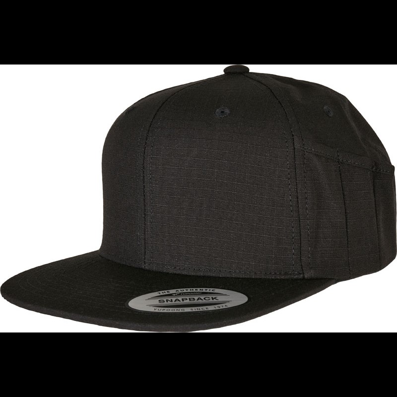 6 Panel Snapback Cap with Pen Holder