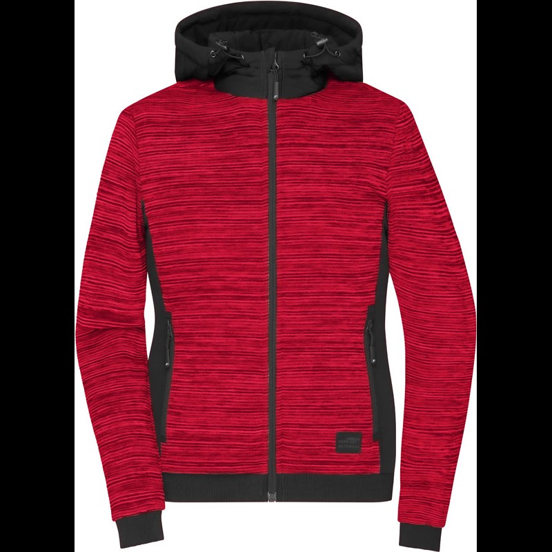 Ladies' Padded Hybrid Knitted Fleece Jacket