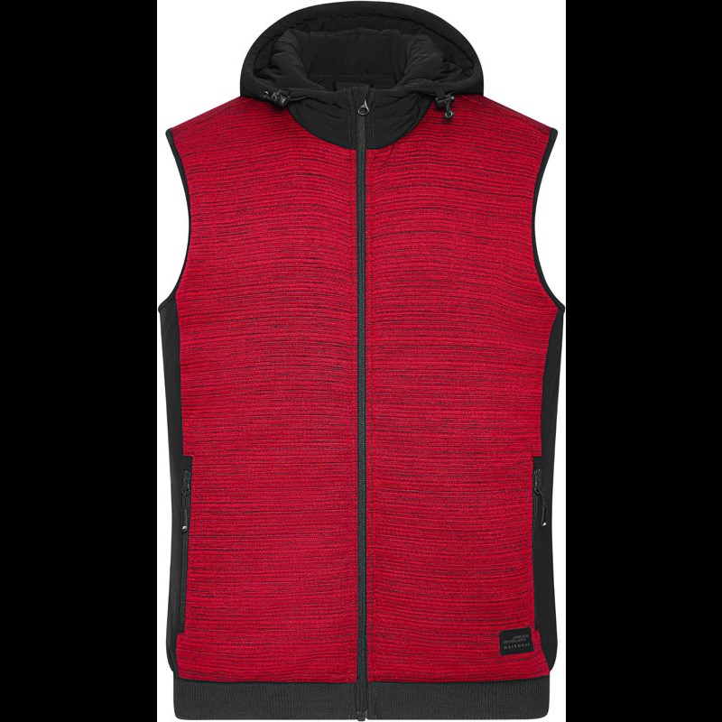 Men's Padded Hybrid Knitted Fleece Gilet