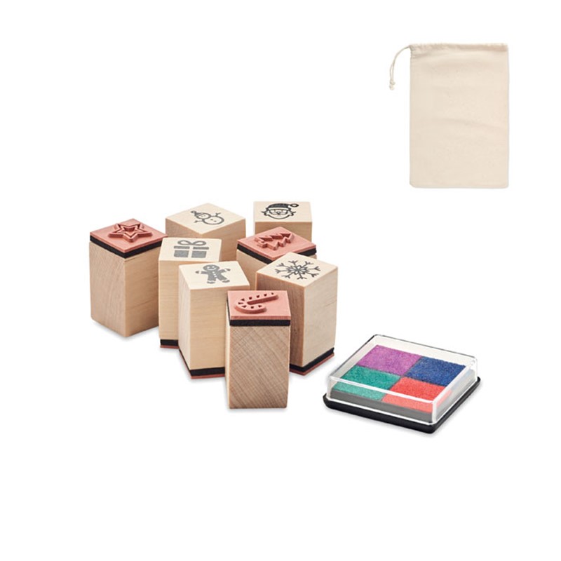 STAMPIE - 8 wooden Christmas stamps set