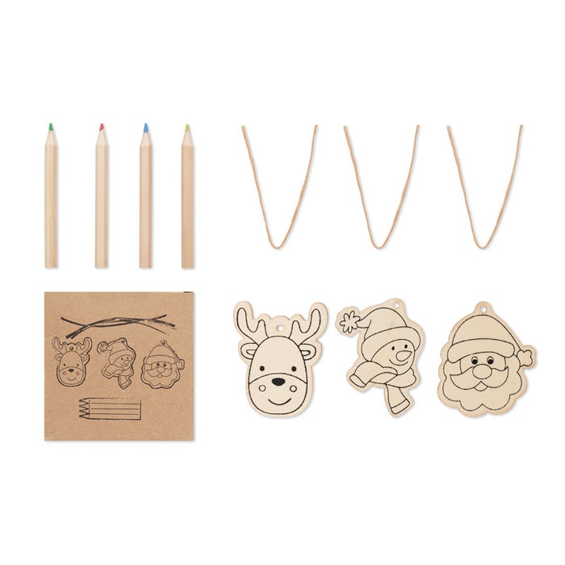 FUNCOOL - Drawing wooden ornaments set